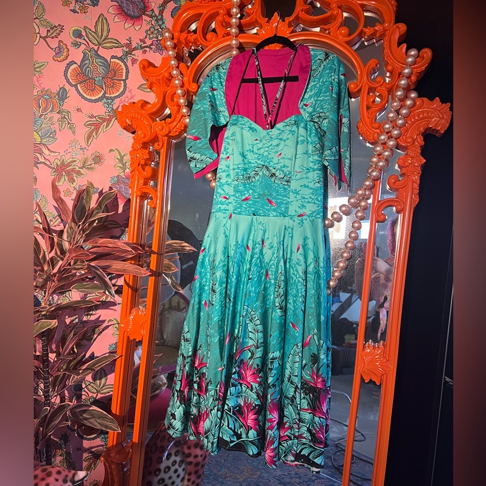Deadly Dames Sea Siren Pinup Girl Clothing 2X *READ DESCRIPTION* ALTERED tiki